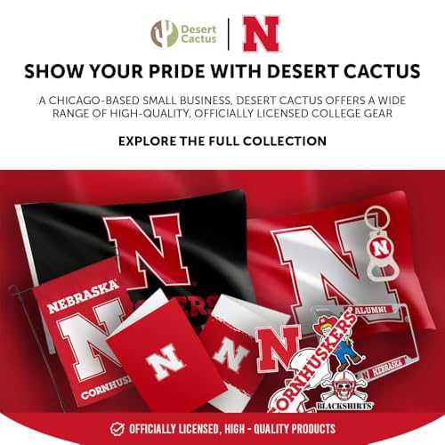 Desert Cactus University of Nebraska Embroidered Baseball Hat - Unisex Cap