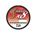Daiwa, J-Braid x8 Grand Braided Line, 150 Yards, 40 lbs Tested, .013" Diameter, Dark Green (JBGD8U40-150DG)