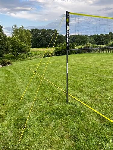 Outdoor Volleyball Net Set with Adjustable Poles and Accessories for Backyard Beach Play