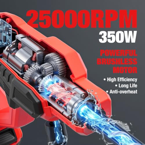 Red Cordless Portable Washer for Milwaukee 18V Battery 1100PSI Handheld Cleaner - SXBSXB