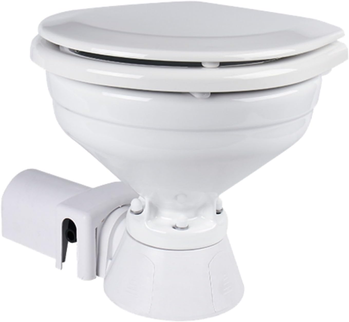 SEAFLO 12V Electric Marine Toilet - Compact Boating Head for Easy Installation and Use