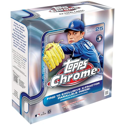 2025 Topps Chrome Baseball Mega Box - Factory Sealed Collectible Cards