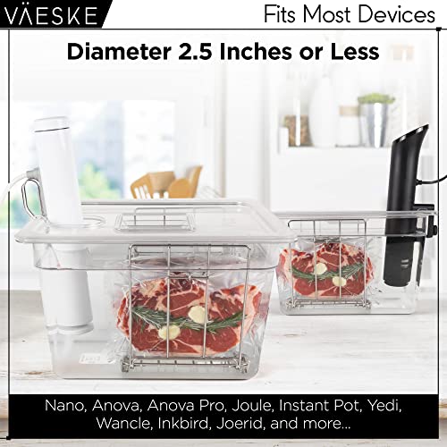 Insulated Sous Vide Container with Lid and Rack - 12 QT Heat Retention