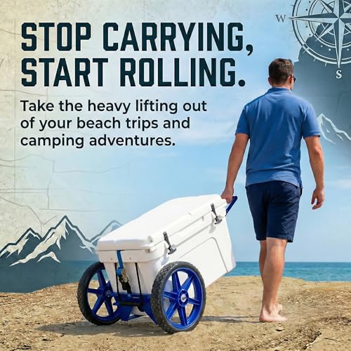 Heavy-Duty Cooler Wheel Kit for Yeti RTIC Igloo & Most Brands - Durable Adjustable Dolly with Wheels