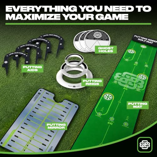 Putting String Line Golf Alignment Aid for Indoor & Outdoor Practice - Stroke Control