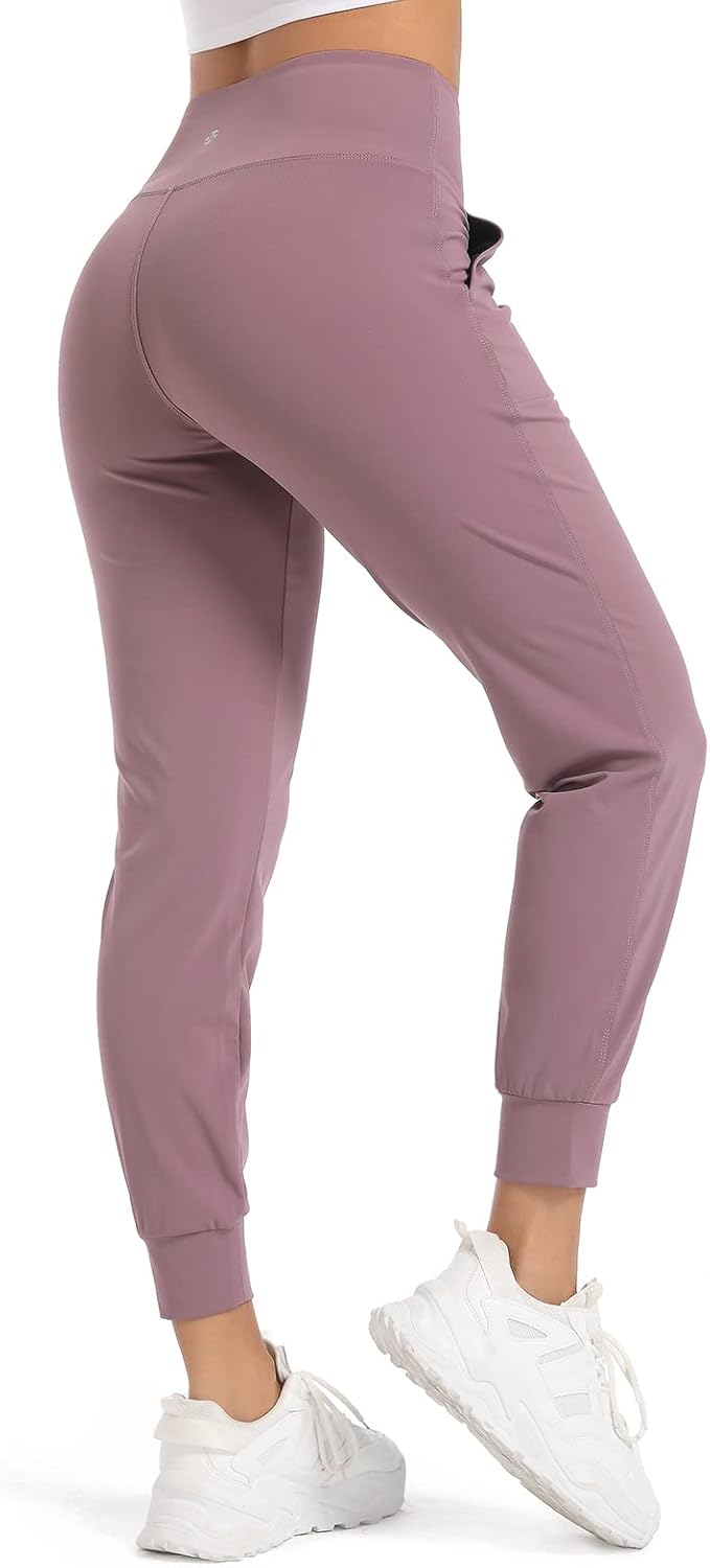 Skiennix Women's Joggers - Lightweight Athletic Sweatpants with Pockets | Tapered Casual Fit for Workout & Lounge