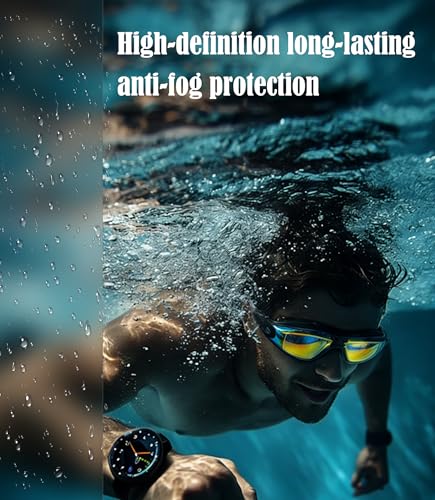 Unisex Swim Goggles 2 Pack Anti-Fog Wide View No Leakage for Men Women Youth - Blackgold & Blackpink