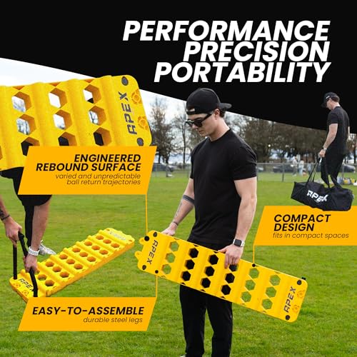 Soccer Rebounder Board with 4 Adjustable Angles - Apex Sports Soccer Rebounder Training Aid