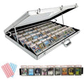 Large Card Display Case for Sports & Trading Cards - 34x22 Inch Aluminum Frame