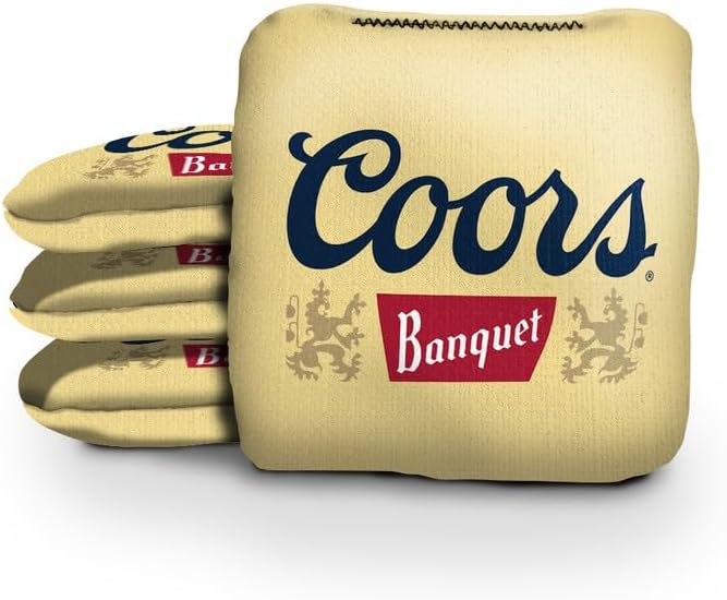 Slick Woody's Beer Cornhole Bags - American Flag Design | Resin-Filled for Tournament Play - Set of 8