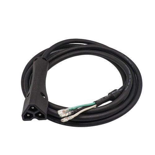 DRIVE UP 48V Golf Cart Charger Plug 3-Pin Triangle Handle Connector with Wire Fits EZGO RXV 604321, 611219 (Charger Plug with Wire)