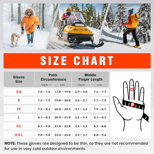 Rechargeable Heated Gloves for Men Women Touchscreen Winter Work Camping Hunting