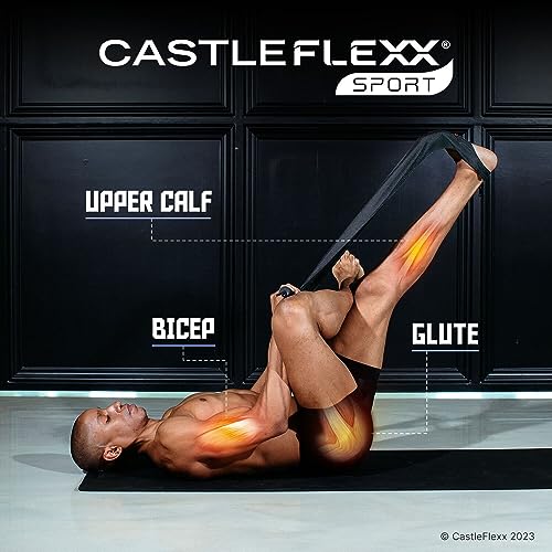 CastleFlexx Full Body Stretching Device 5ft Black/Red – Mobility & Injury Recovery Tool