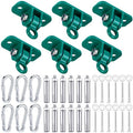 Tandefio Green 6-Piece Swing Hanger Set for Indoor Outdoor Use
