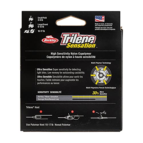 Monofilament Fishing Line 4lb Clear, Sensitive and Durable for Freshwater