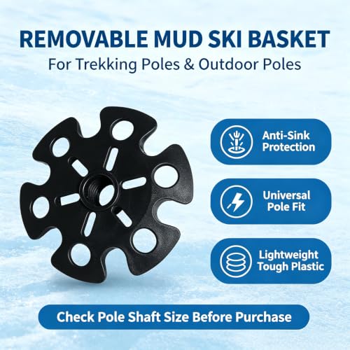 10 Pack Snow Basket Replacement for Trekking and Ski Poles