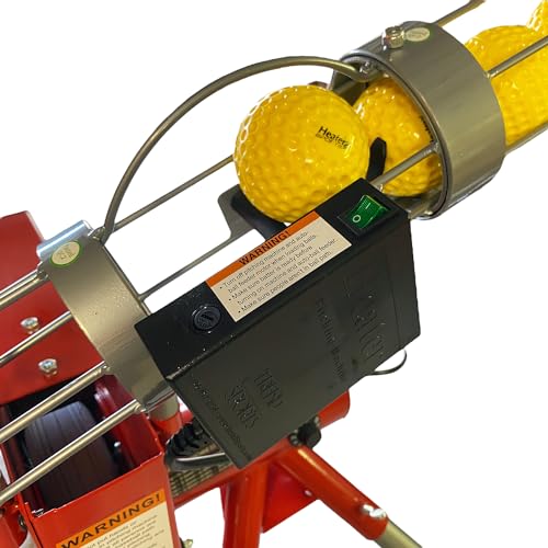 Heater Heavy-Duty Baseball Pitching Machine with Adjustable Speed & Bonus Ball Feeder
