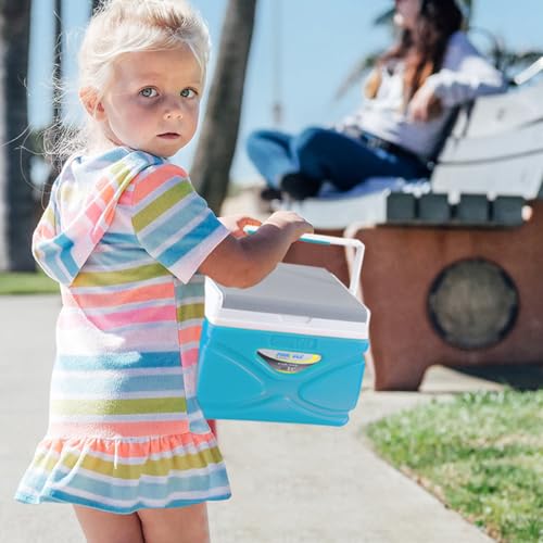 Portable Picnic Cooler 4.5L Hard Cooler Keeps Food Cold 48H Sky Blue