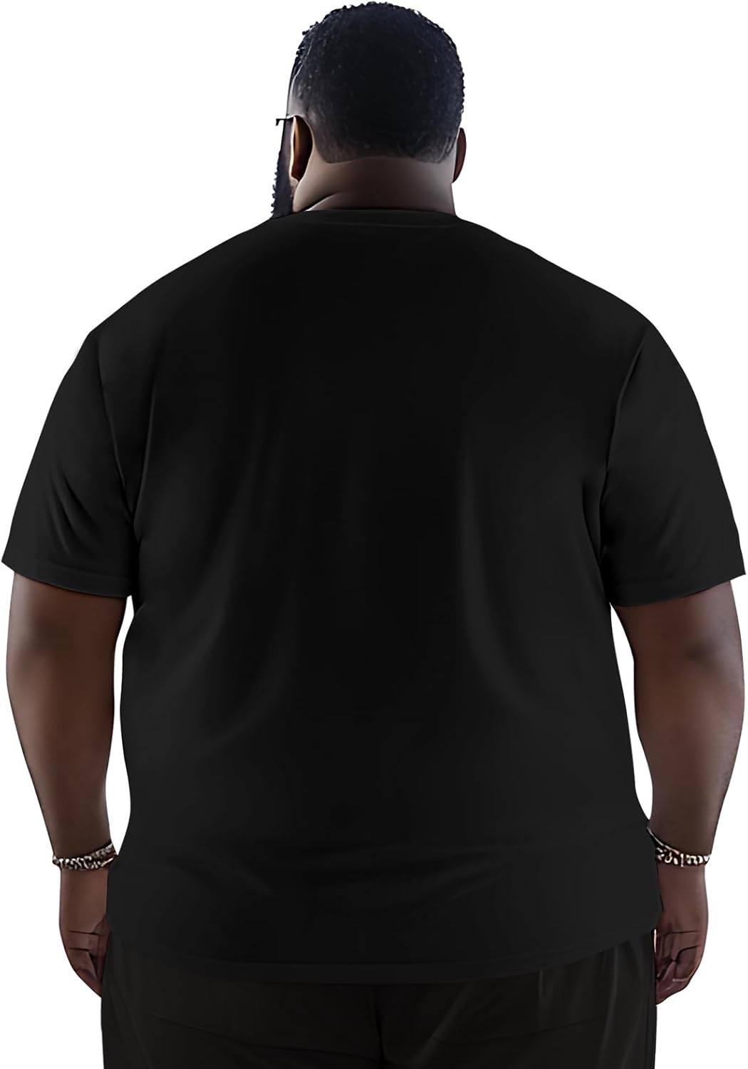 Skiennix Men's Big & Tall T-Shirts | Casual Stretch Short-Sleeve Tee in 3XL-8XL Sizes