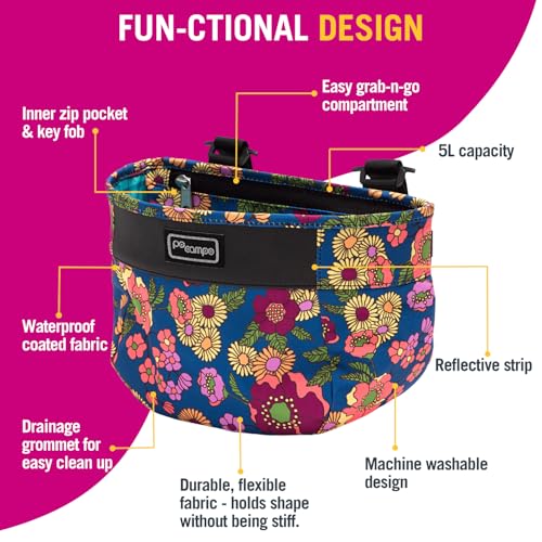 Po Campo Bubbly Crescent Bike Basket Handlebar Bag Waterproof Cycling Accessory