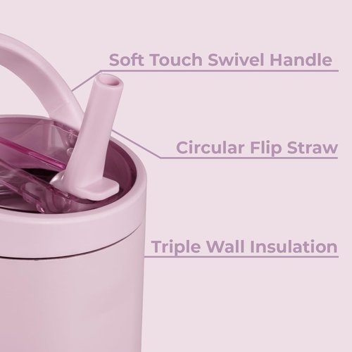 HydroJug Sport - 32oz Stainless Steel Tumbler with Straw | Vacuum Insulated & Leakproof, Sweet Pea