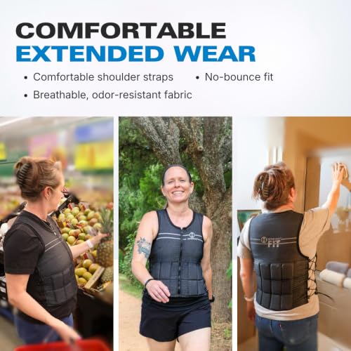 Women’s Adjustable Weighted Vest 10lbs Carbon Black Hyperwear Hyper Vest FIT