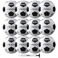Franklin Sports F-100 Size 3 Soccer Balls Set with Pump - 12 Deflated Balls for Training & Practice