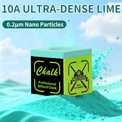 Teal 36 Pack Nano Pool Cue Chalk for Professional Billiard Control