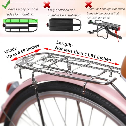 UNIKOO Black Kids Bike Seat with Headrest, Heavy Duty Child Bicycle Carrier for Ages 1-8