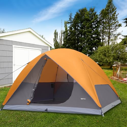 Amazon Basics 6-Person 3-Season Dome Camping Tent with Rainfly