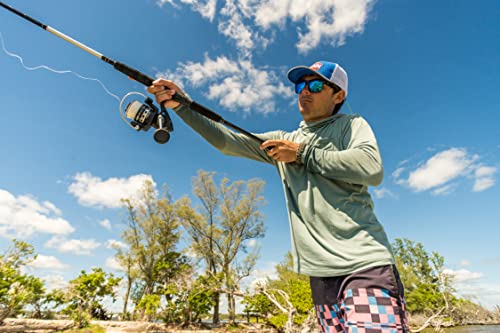 PENN 7’ Pursuit IV 2-Piece Fishing Rod and Reel (Size 4000) Inshore Spinning Combos, 7’, 1 Graphite Composite Fishing Rod with 5 Reel, Durable and Lightweight, Black/Silver