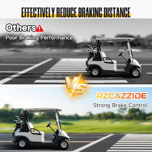 Black Golf Cart Brake Maintenance Kit for EZGO TXT PDS 1997+ Electric Models