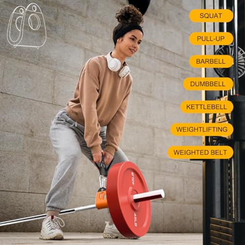 Orange 2-Pack Landmine Attachment for Barbell & Dumbbell Conversion - Versatile Gym Accessory