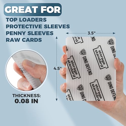 White Trading Card Shipping Protectors 510 Pack 3.5 x 4.5 inch Premium Plastic Sleeves