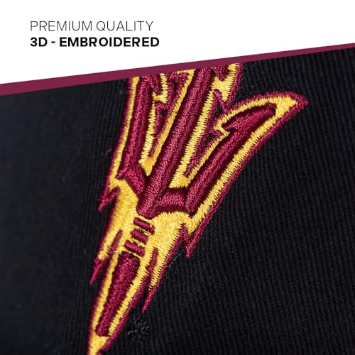 Arizona State University Cactus Embroidered Baseball Hat - Black