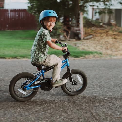 Kids BMX Bike 16 Inch with Training Wheels - Azure, Toddler Bicycle for 4-7 Years