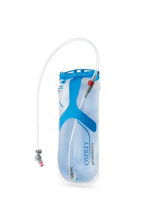 Osprey Hydraulics 2L Backpack Water Reservoir with Bite Valve - BPA-Free, Leakproof Hydration Bladder with QuickConnect and Slide-Seal - Compatible with Most Hiking and Biking Packs
