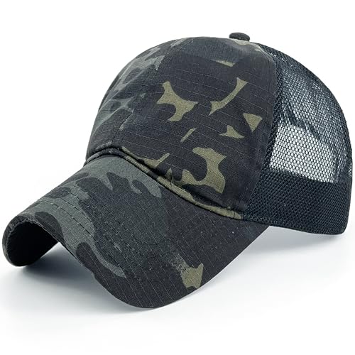 Loneshark Tactical Camo Baseball Hat - OCP Cap, One Size, Back Mesh Multicam