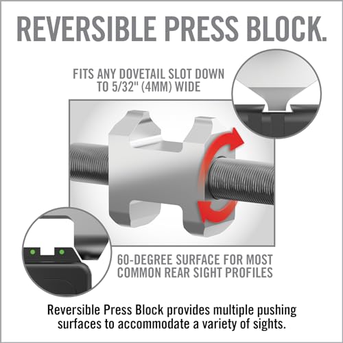 Real Avid Master Handgun Sight Pusher Kit - Grey/Red, Pack of 1