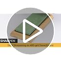 Sharp Pebble 8-inch Whetstone Knife Sharpening Kit with Grits 400/1000/6000 & Flattening Stone