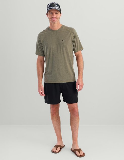 HUK Men's Performance Fishing Shirt - Lightweight Drift Short Sleeve Jersey with UPF Sun Protection