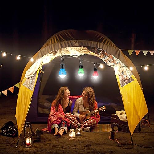 Jarxin 4-Pack USB Rechargeable LED Camping Lanterns Black