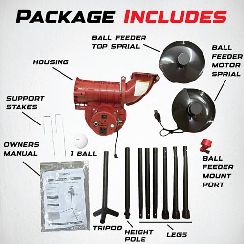 Heater Slider Lite 360 Baseball Pitching Machine with Automatic Ball Feeder