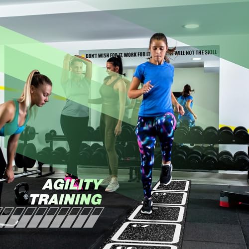 15ft Rubber Agility Ladder Non-Slip Speed Training Equipment for Soccer & Fitness