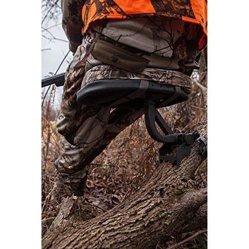 Hawk Sport Hunting Tree Seat with 360° Swivel & Memory Foam Cushion - Black