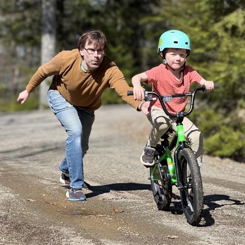 Kids BMX Bike 16 Inch with Training Wheels - Azure, Toddler Bicycle for 4-7 Years