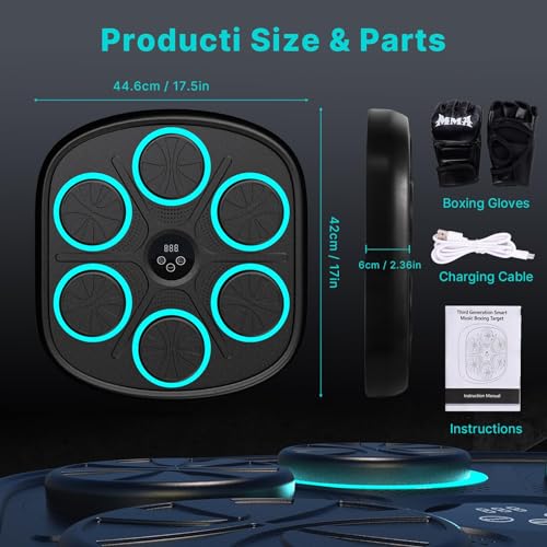 Wall-Mounted Boxing Machine for Kids & Adults - Rhythm Punching Workout