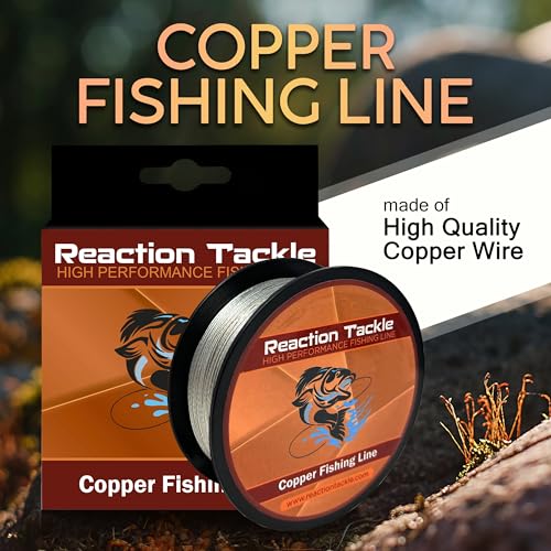 45LB Copper Fishing Line Trolling Wire - 600ft Corrosion-Resistant, Thin & Smooth
