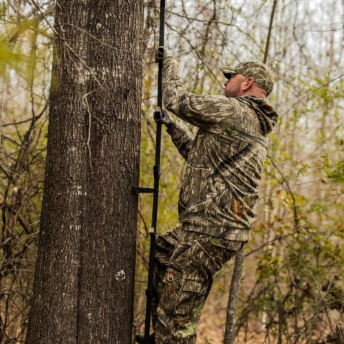 Men's Large Camouflage Hunting Hoodie - Mossy Oak Bottomland Performance Fleece