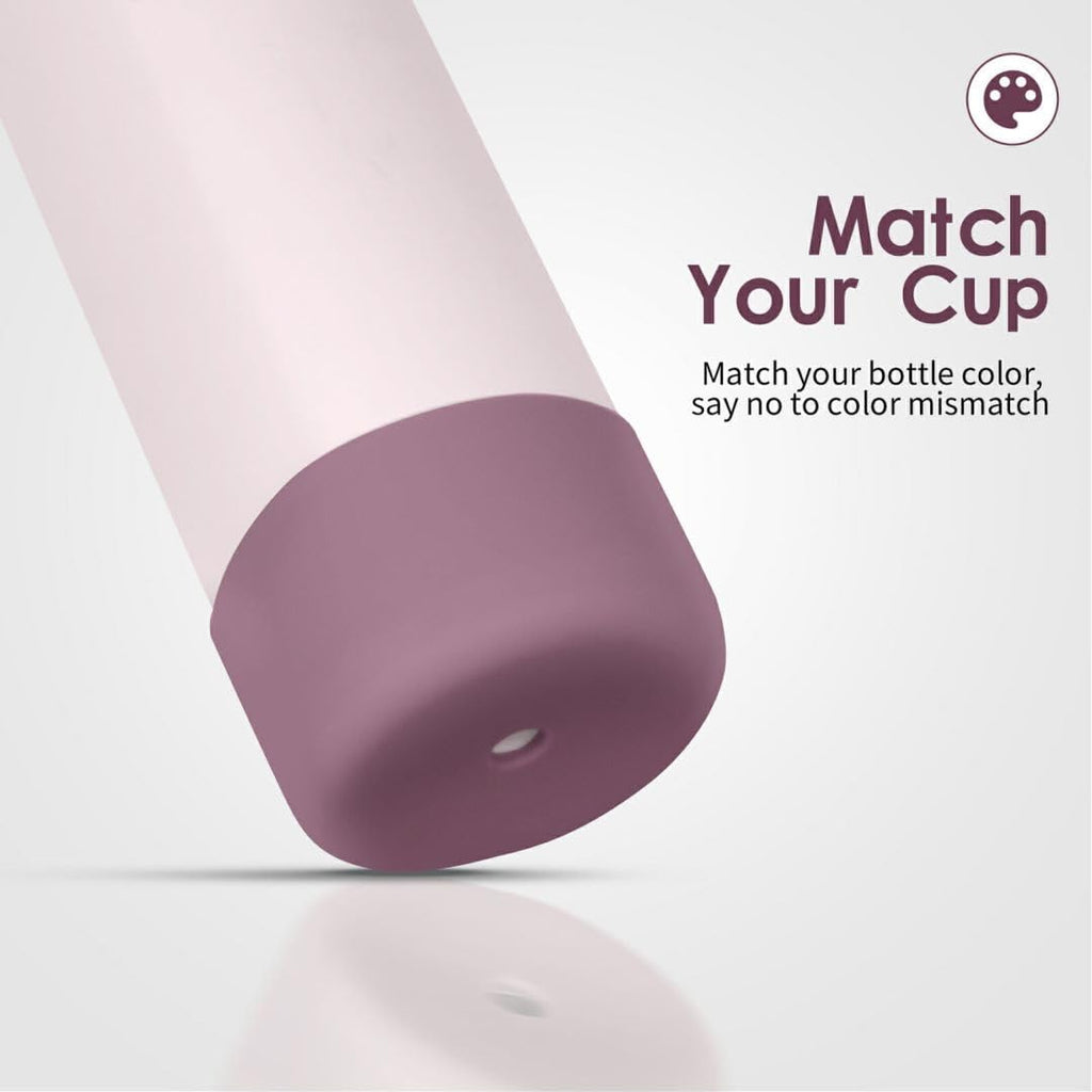 Owala Silicone Water Bottle Boot - Protective Anti-Scratch Sleeve Cover for 24oz, 32oz, 40oz Bottles | Mauve